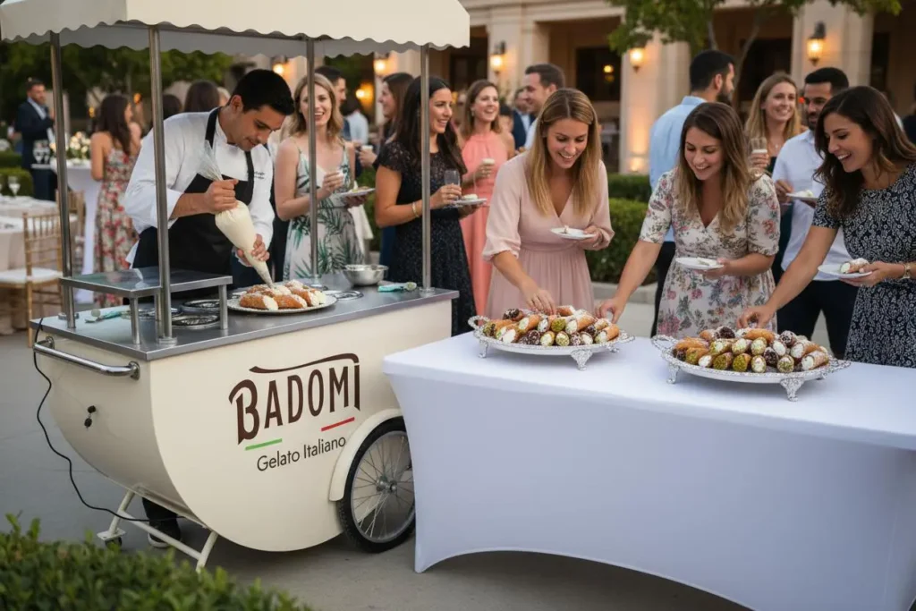 Italian cannoli cart