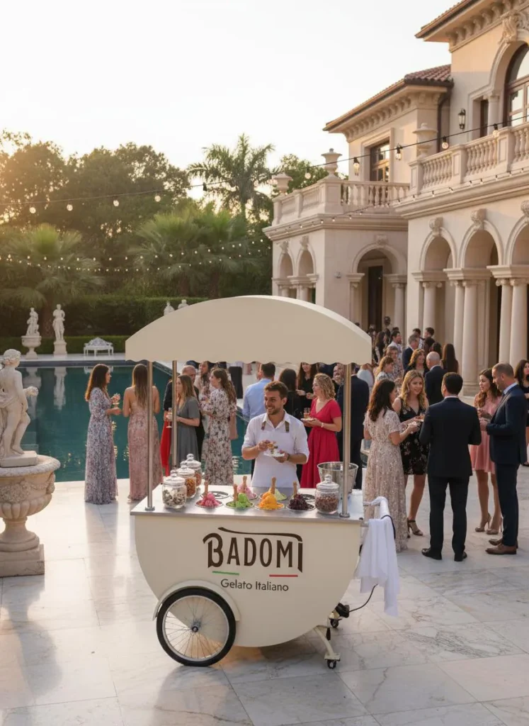 gelato cart in event